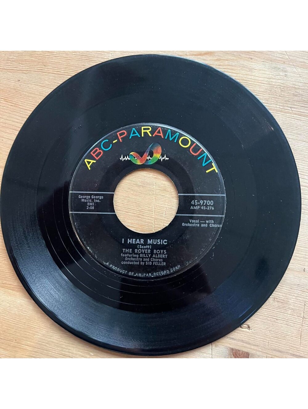 The Rover Boys - I Hear Music/Graduation Day 45rpm VG+ R12